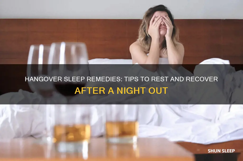 what can help me sleep with a hangover