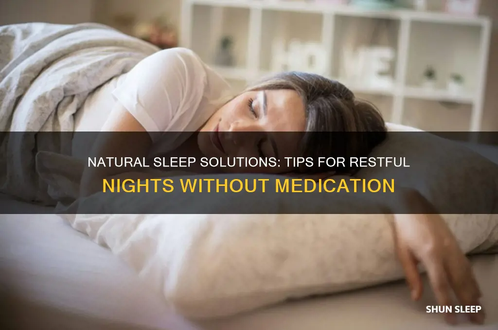 what can help me sleep without pills