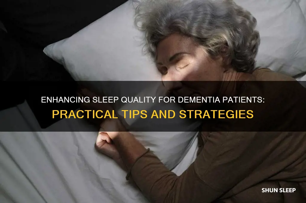 what can help sleep with dimentia