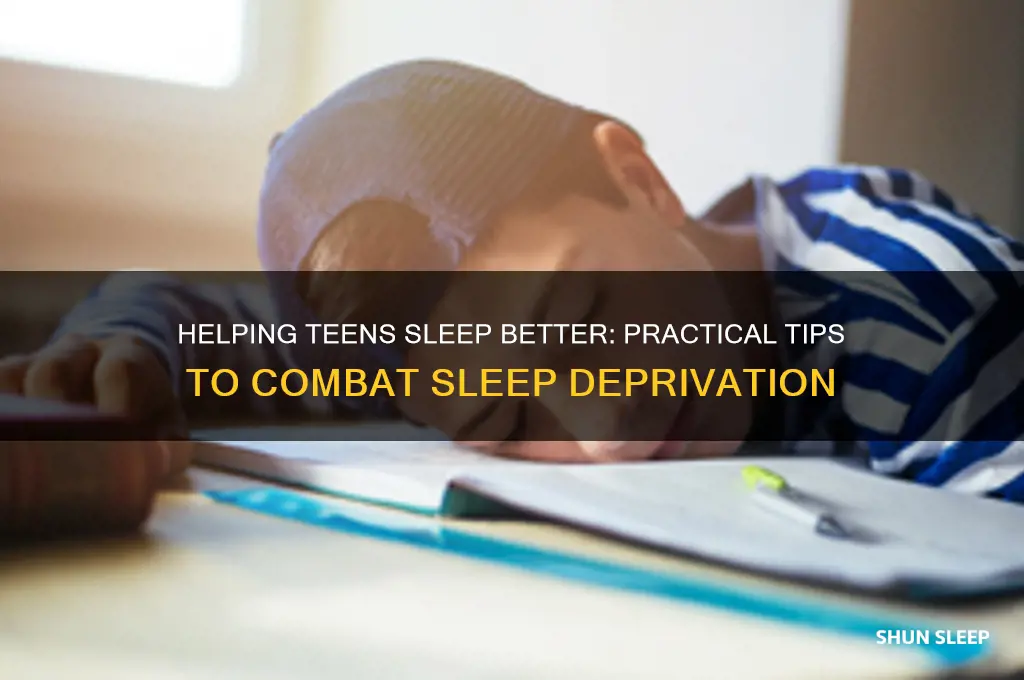 what can help teens become less sleep deprived