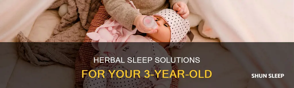 what can i give my 3 year old for sleep