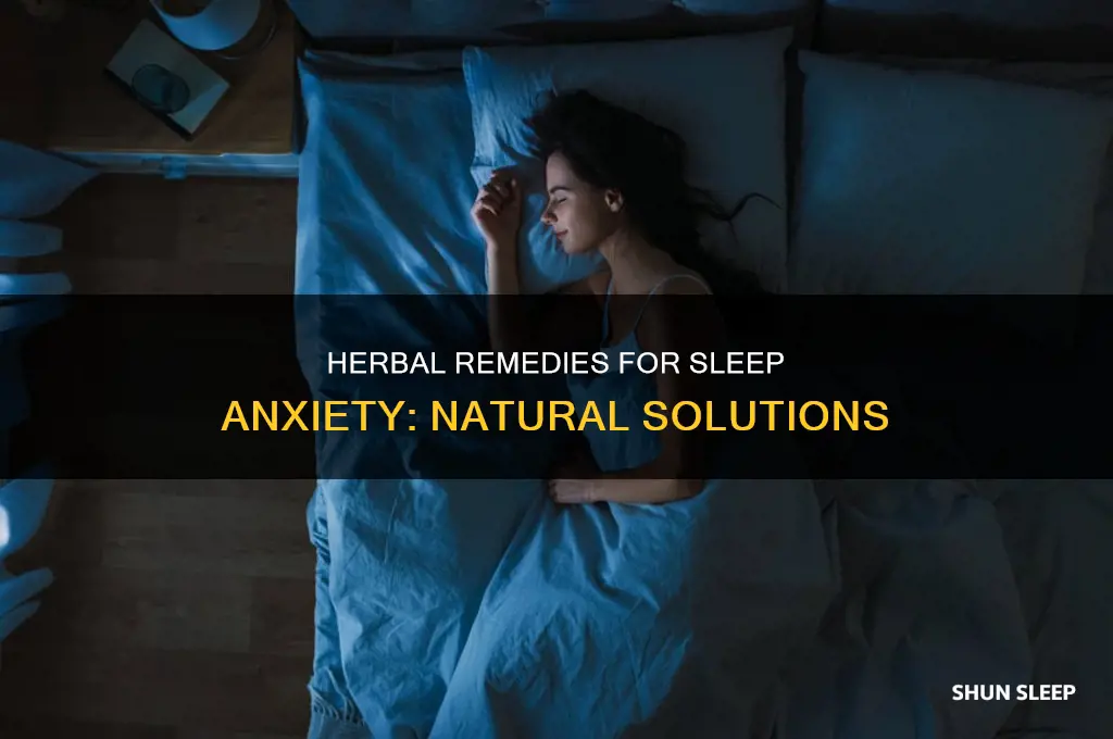 what can i take for sleep anxiety