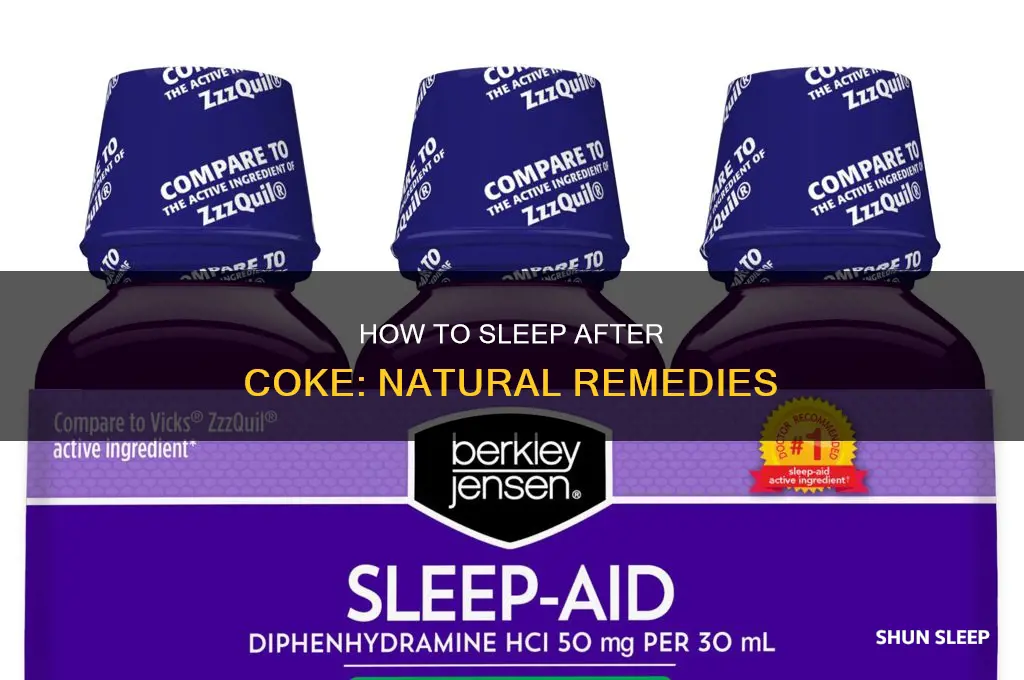 what can i take to sleep after doing coke