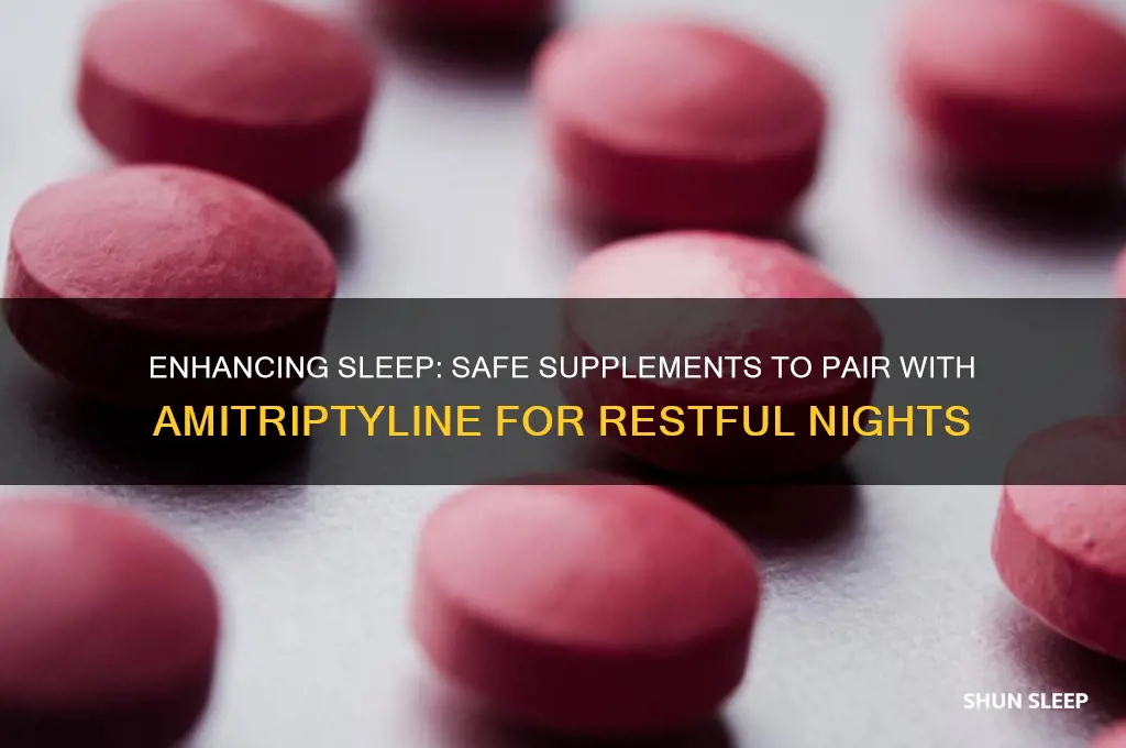 what can i take with amitriptyline to help me sleep