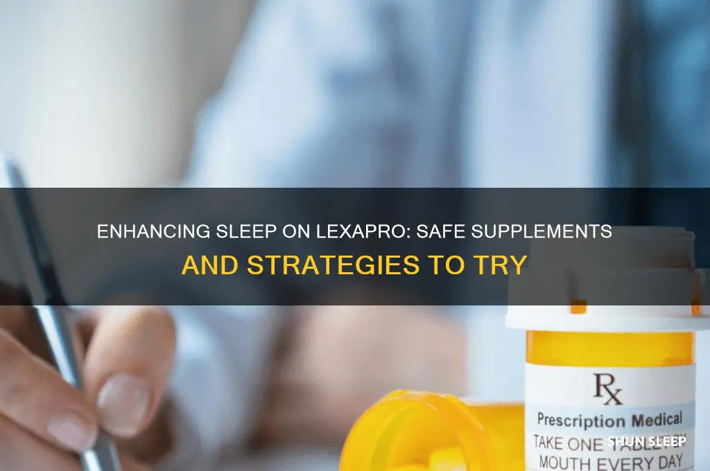 what can i take with lexapro to help me sleep