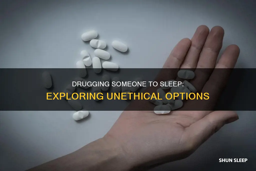 what can i use to drug a person to sleep