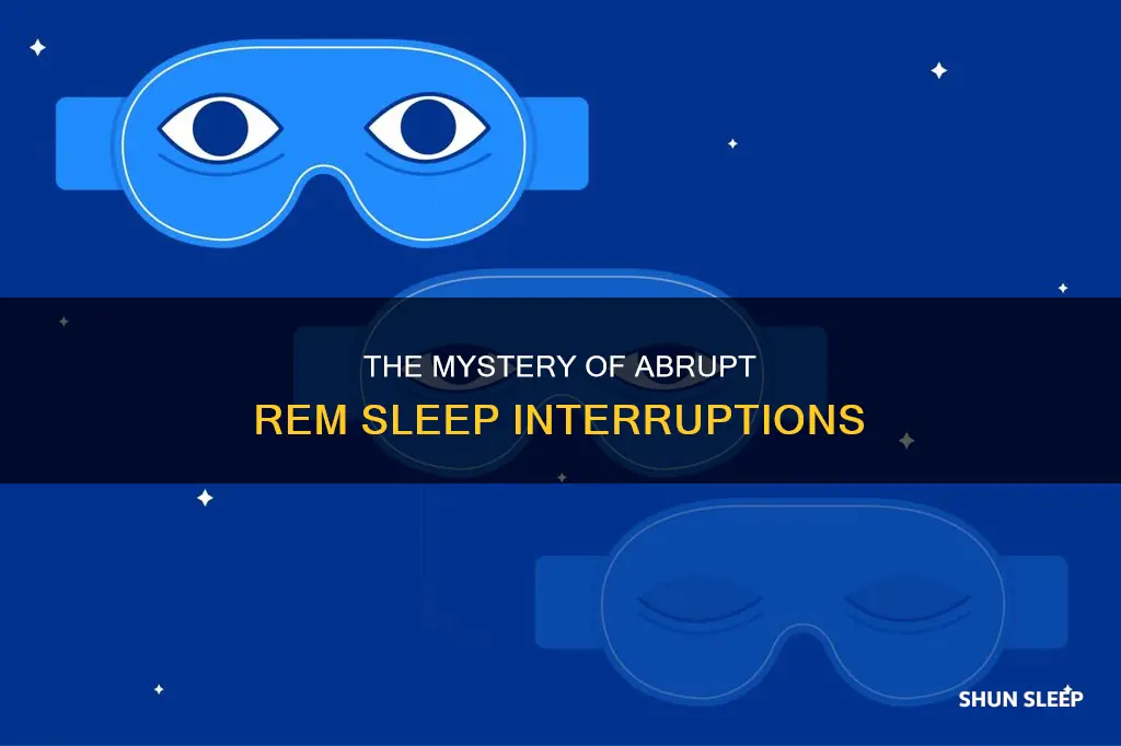 what can suddenly wake you from rem sleep