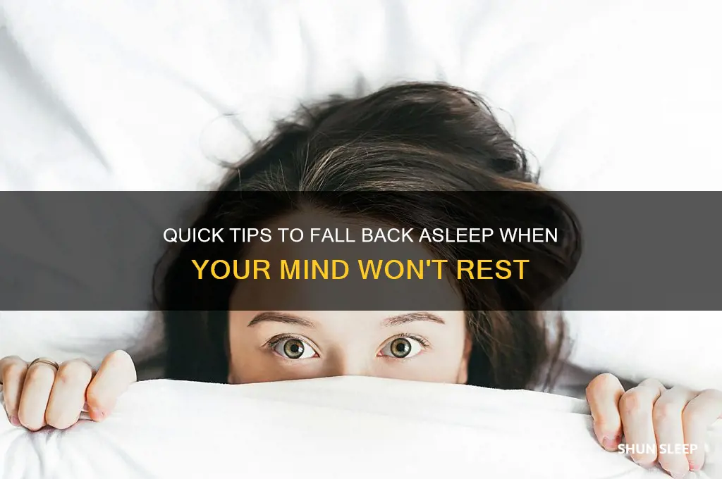 what can you do to get back to sleep