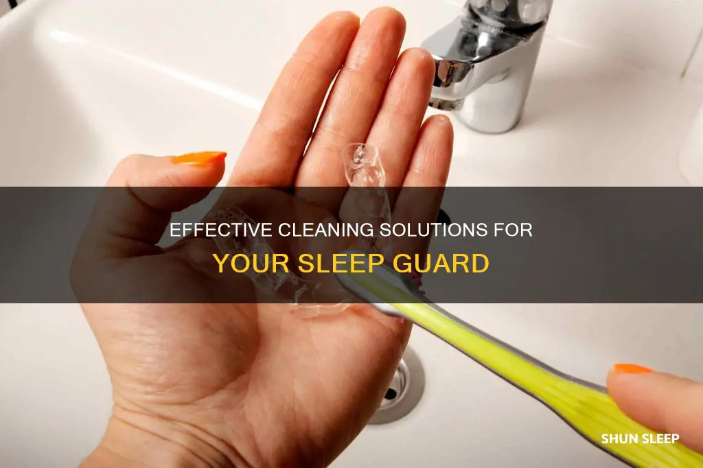 what can you use to clean a sleep guard