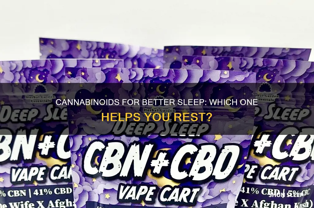 what cannabinoid helps with sleep