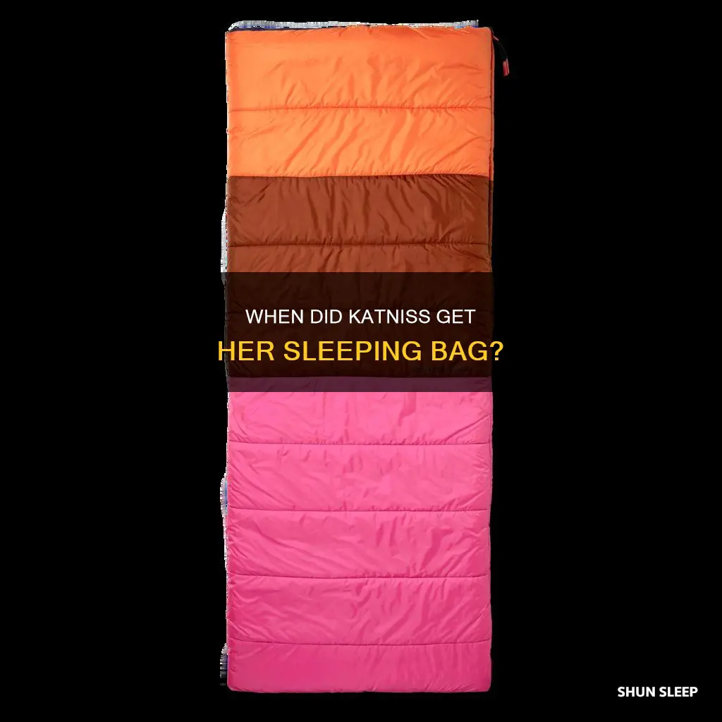 what chapter was it when katniss got the sleeping bag