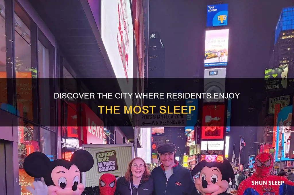 what city gets the most sleep