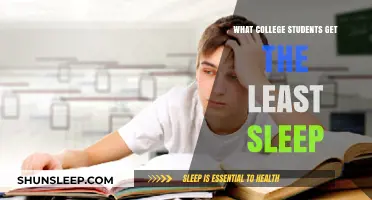 Sleep-Deprived Scholars: Which College Students Get the Least Rest?