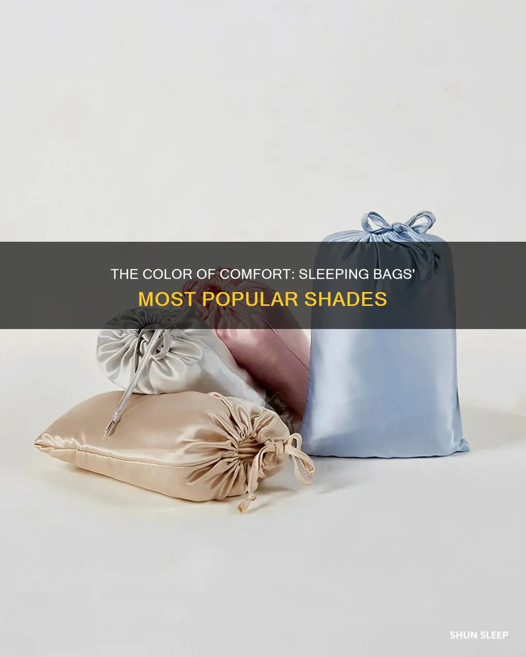what color are most sleeping bags