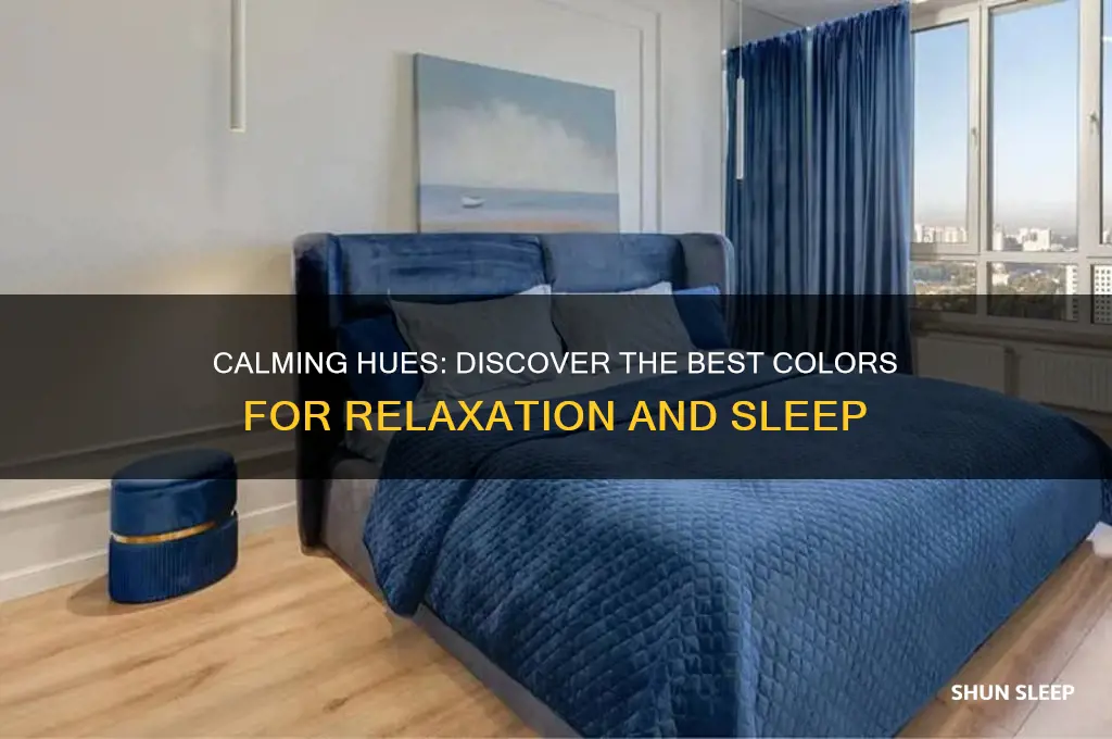 what color helps relaxation and sleep