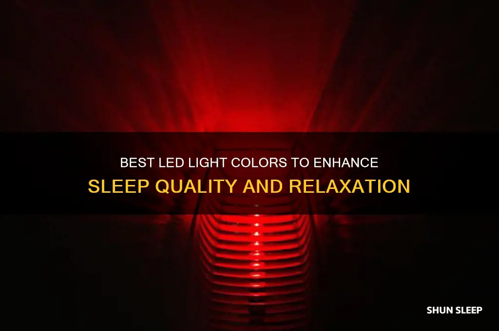 what color helps you sleep led lights