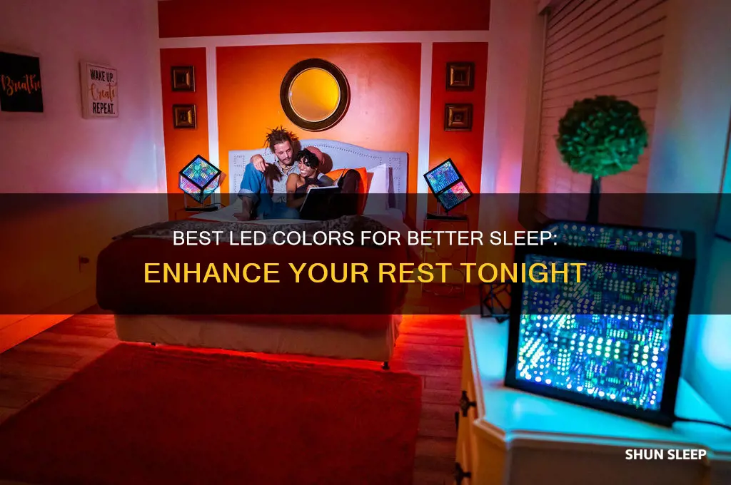 what color led helps sleep