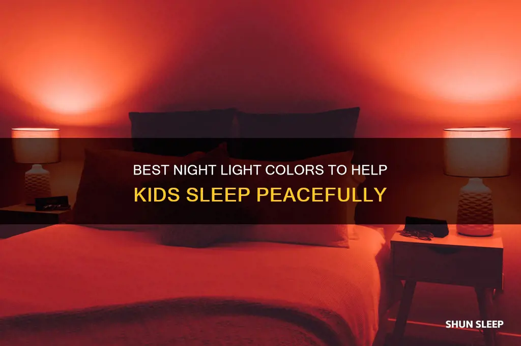 what color light helps kids sleep