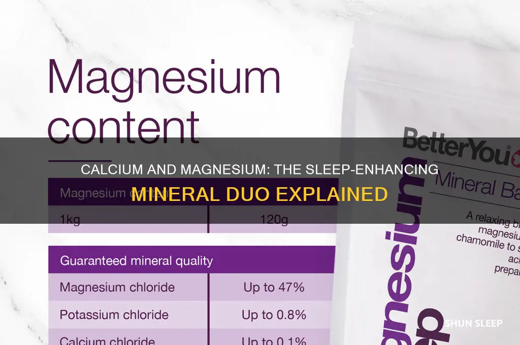 what connection does calcium and magnesium help you sleep