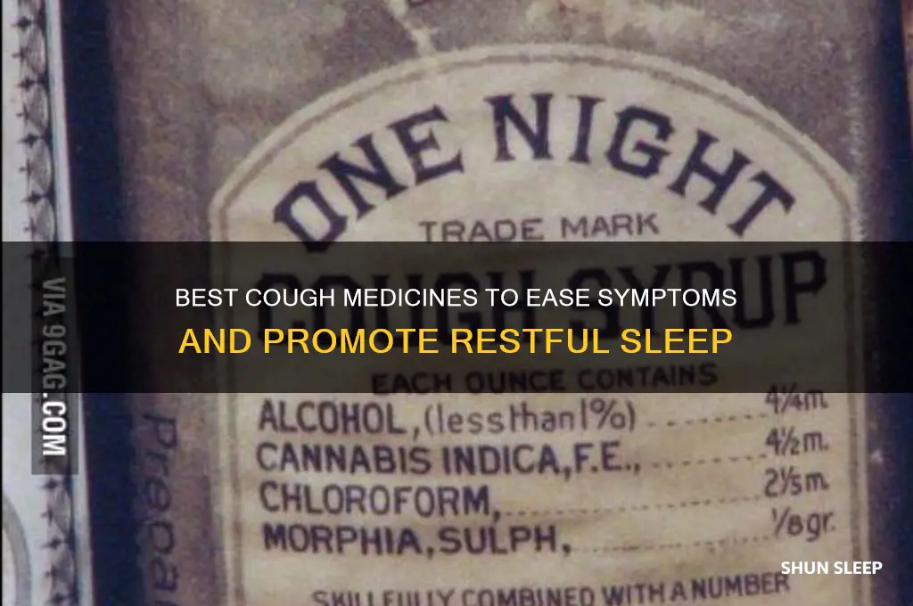 what cough medicine helps you sleep
