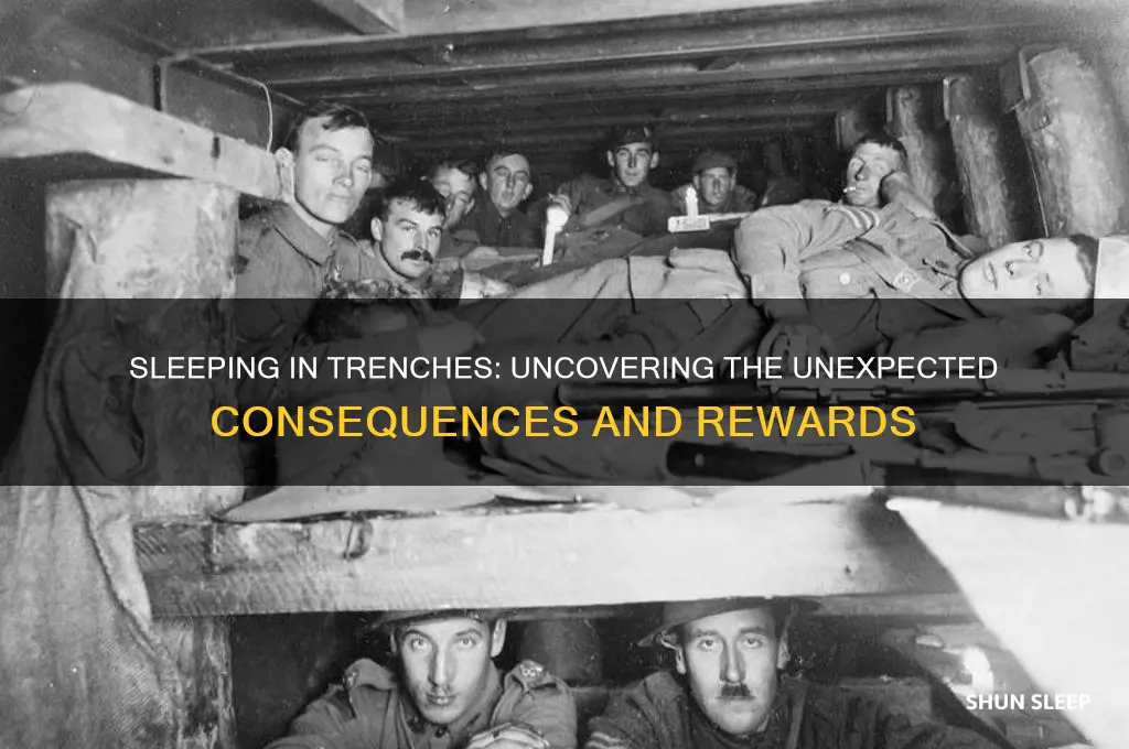 what could you get for sleeping in trenches