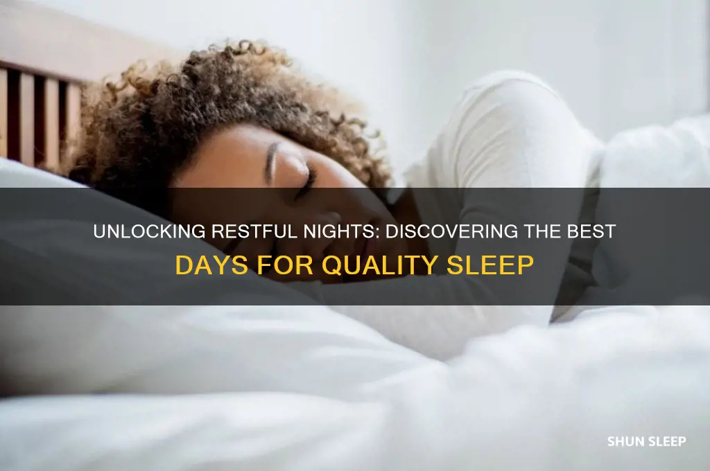 what days do people get the best sleep
