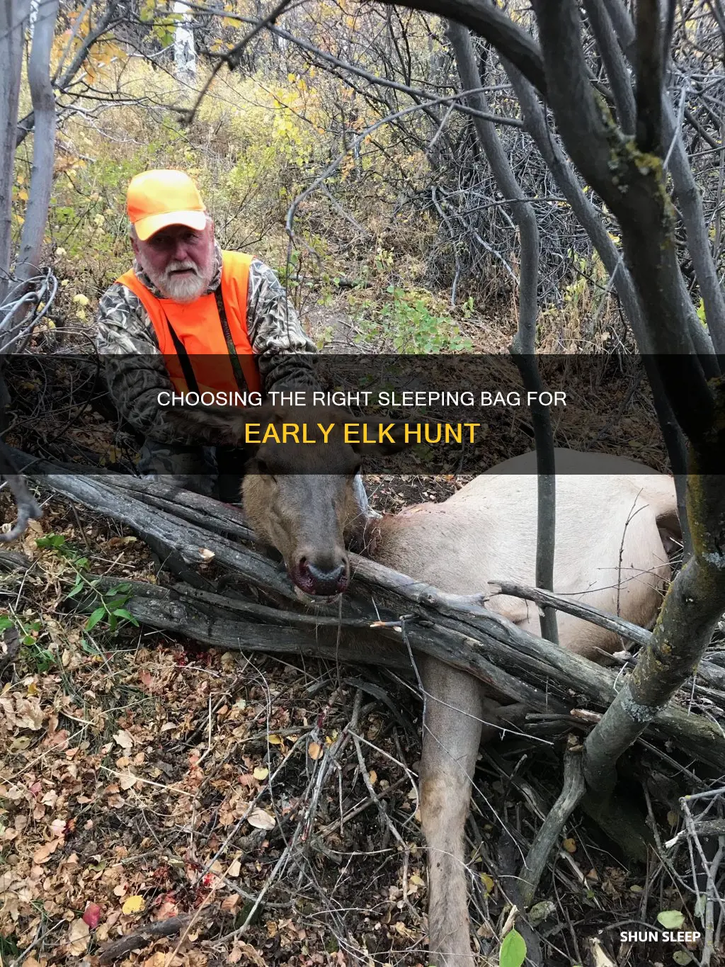 what degree sleeping bag for early season elk hunt