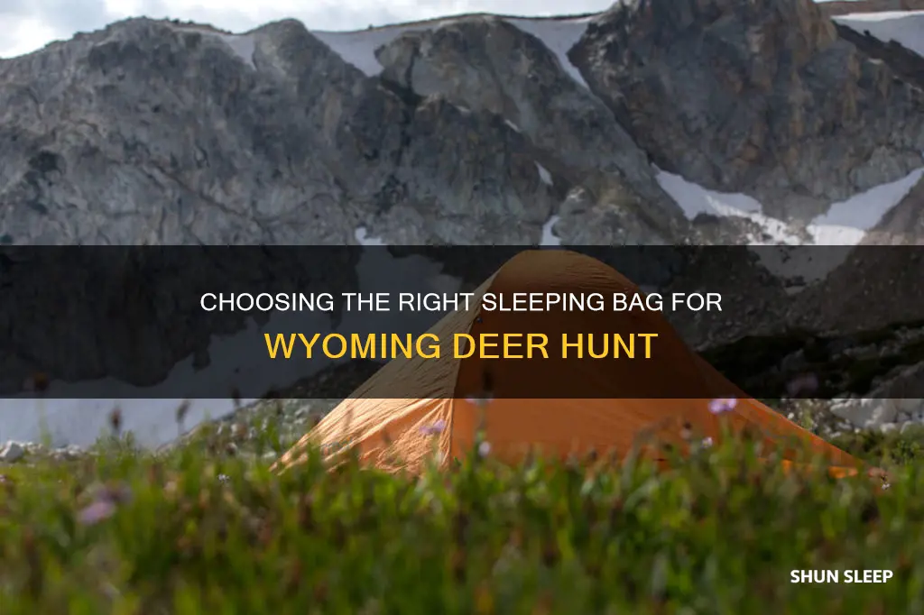 what degree sleeping bag for high country wyoming deer hunt