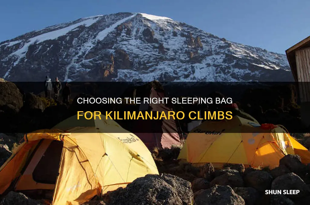what degree sleeping bag should i get for kilimanjaro