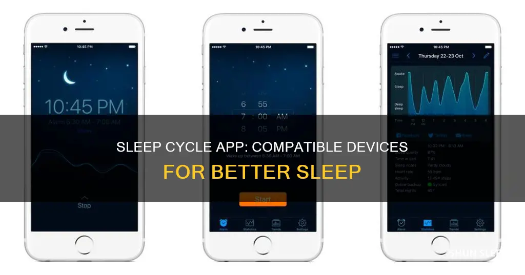 what devices does sleep cycle app work