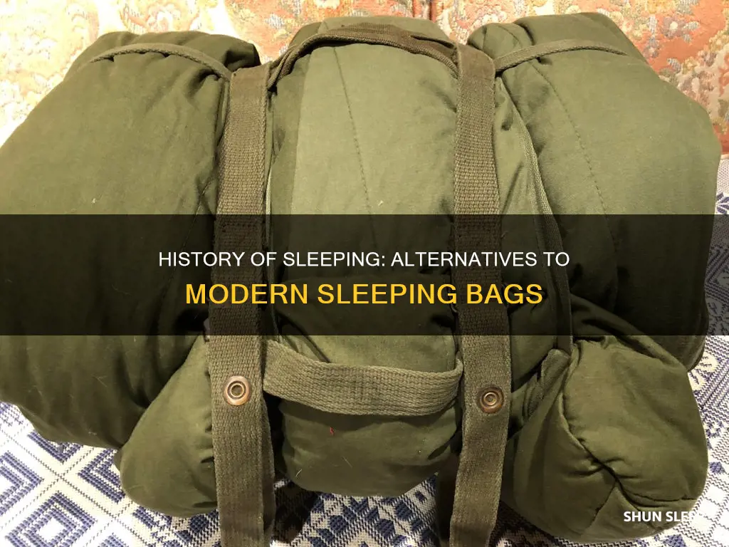 what did people use instead of sleeping bags