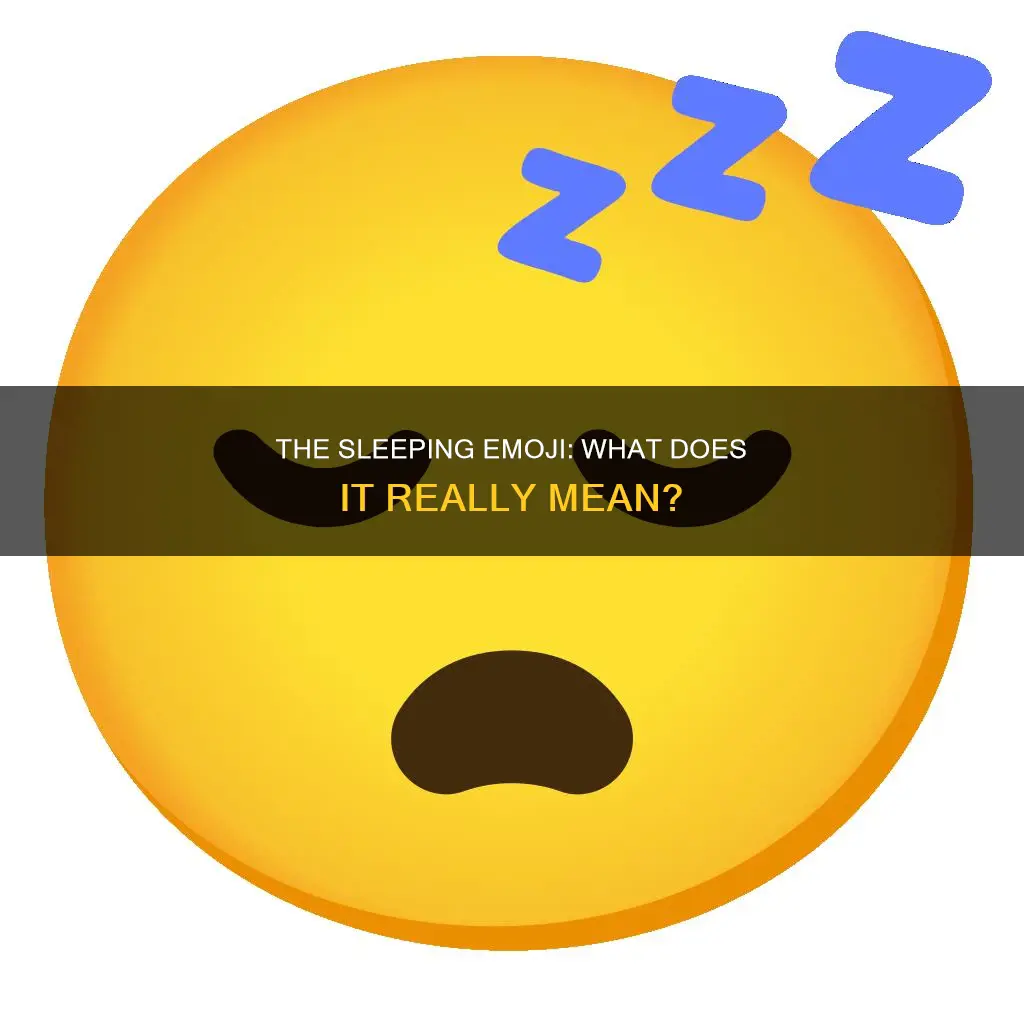 what dies the sleeping emoji mean