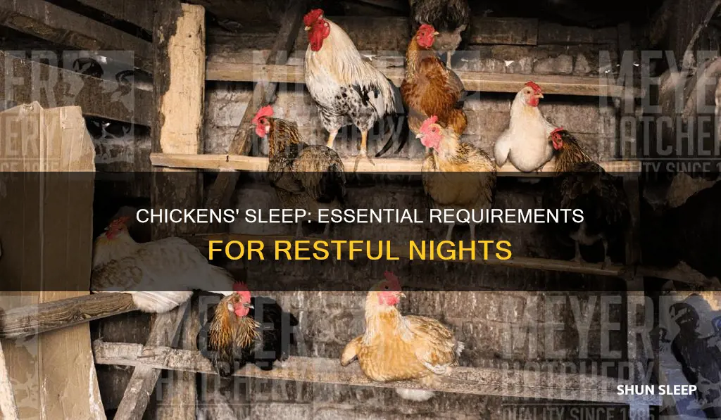 what do chickens need to sleep