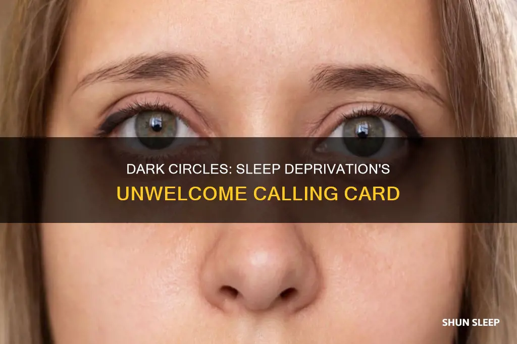 what do dark lines under eyes mean lack of sleep