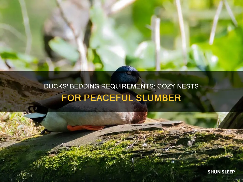 what do ducks need to sleep in