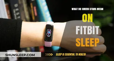 Understanding Green Stars on Fitbit Sleep Tracking