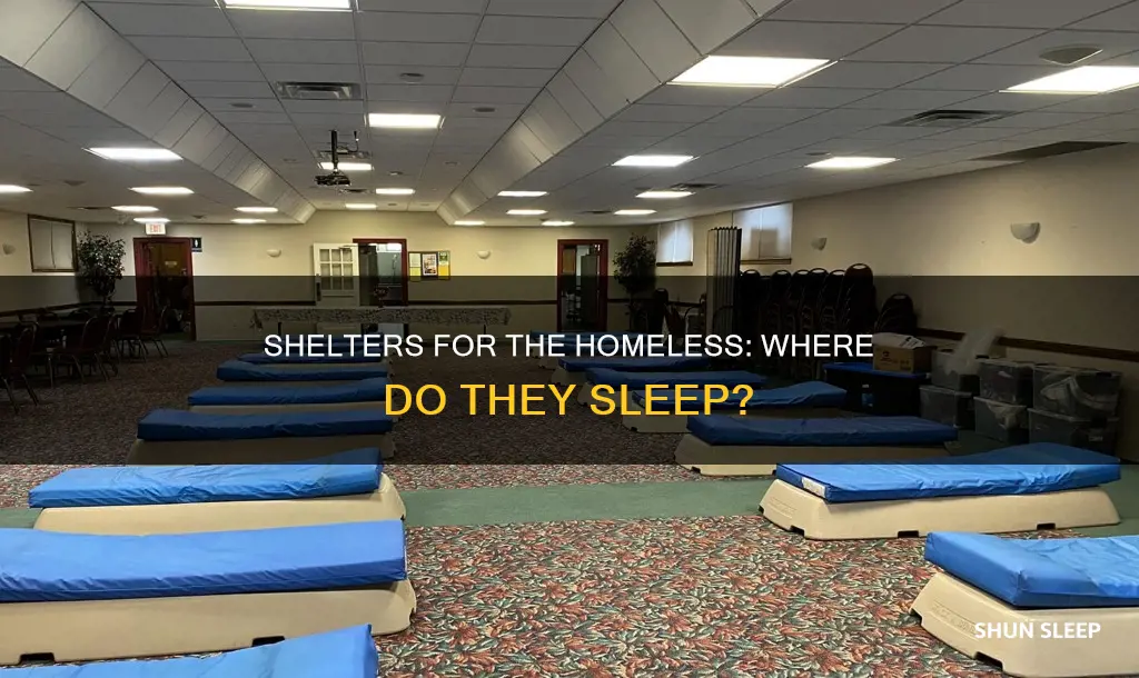 what do homeless shelters use for sleep