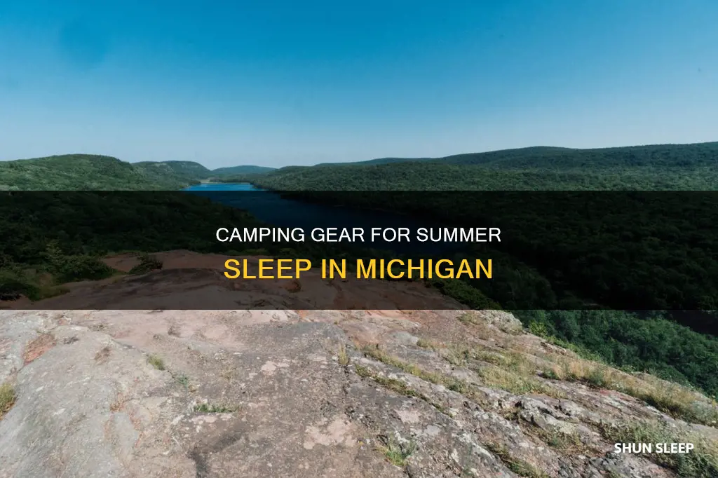 what do i need for sleeping camping michigan summer