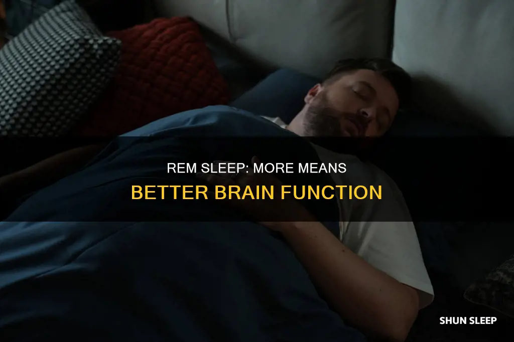 what do it mean when you have more rem sleep