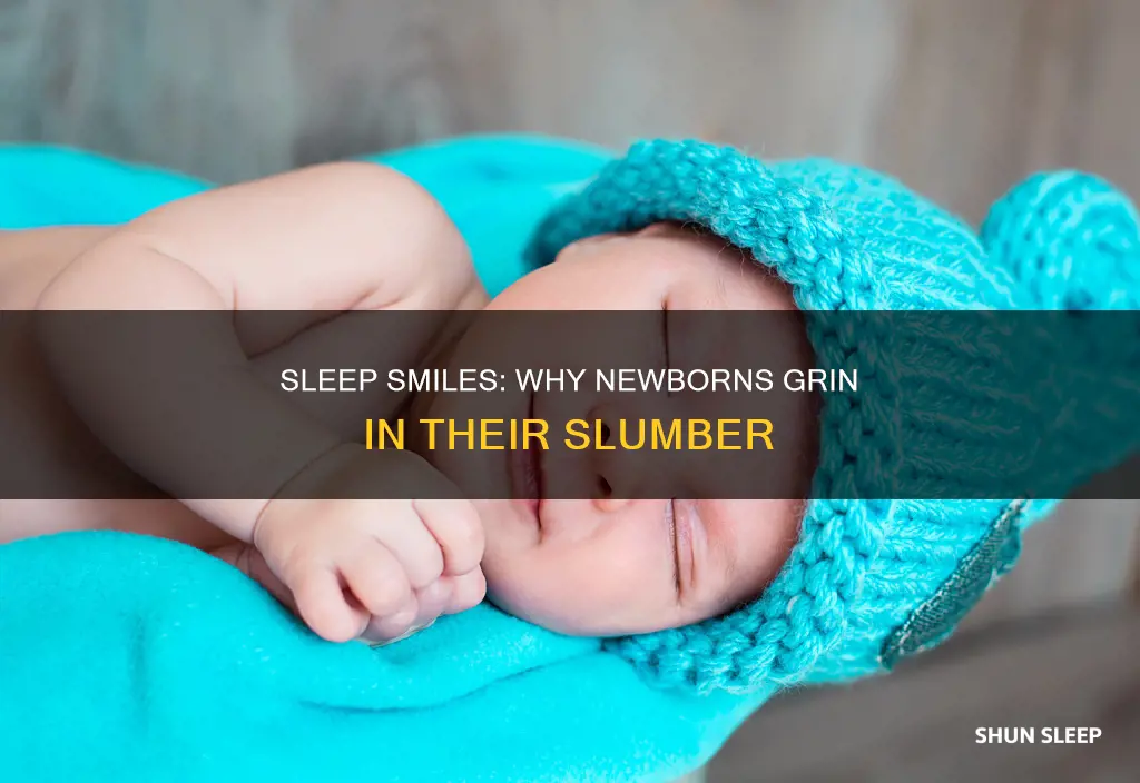 what do newborns smile in their sleep
