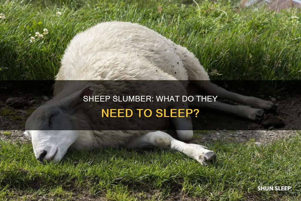 what do sheep need to sleep