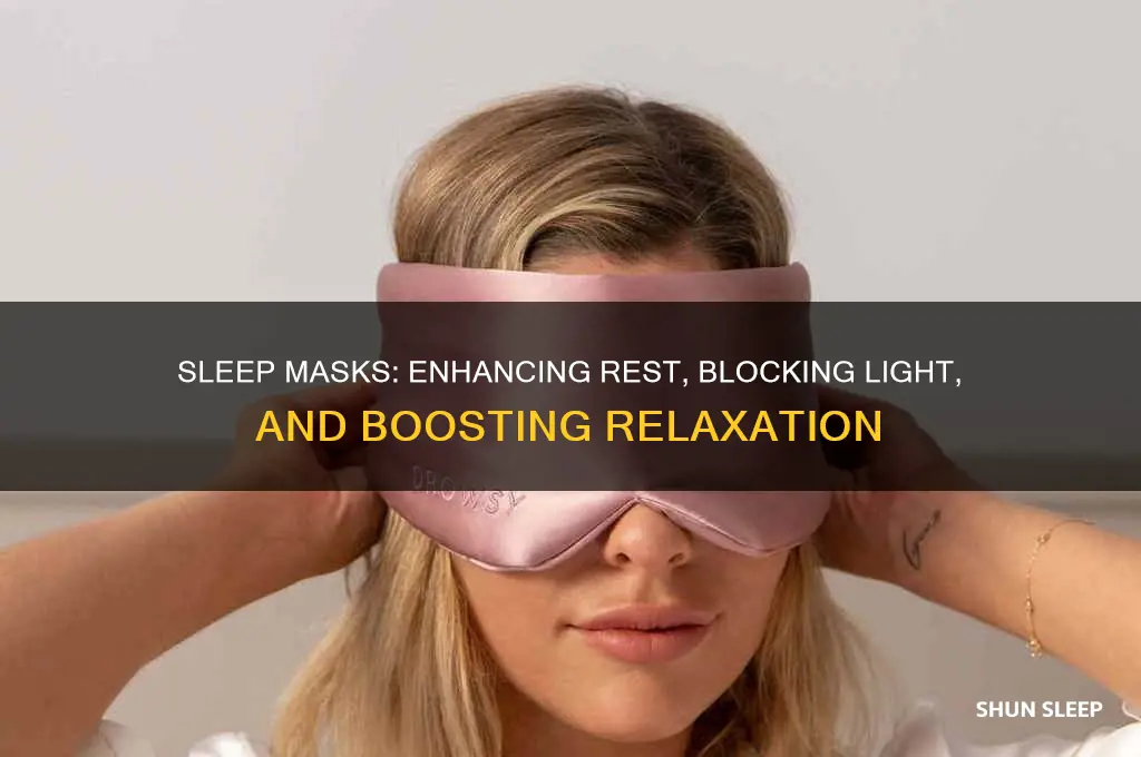 what do sleep masks help with