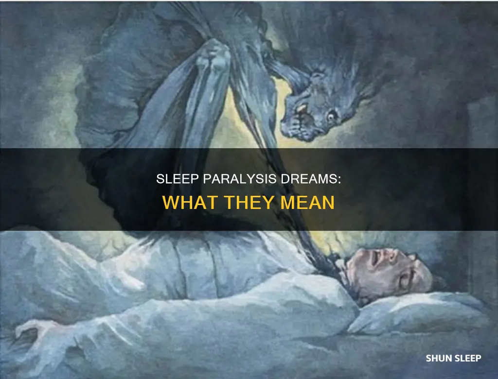 what do sleep paralysis dreams mean