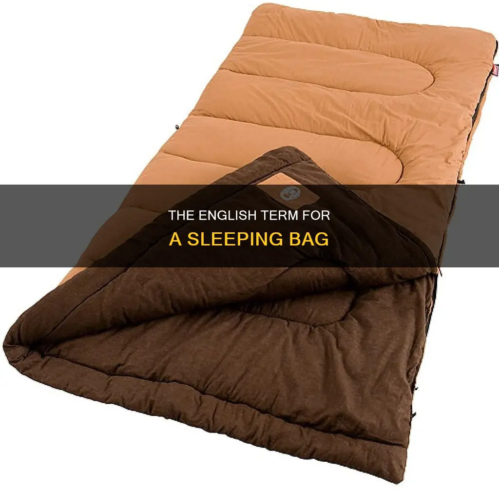 what do the english call a sleeping bag