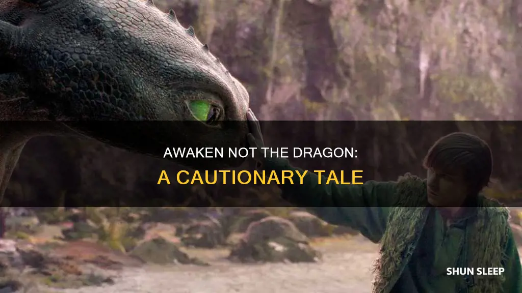 what do you mean by never tickle a sleeping dragon