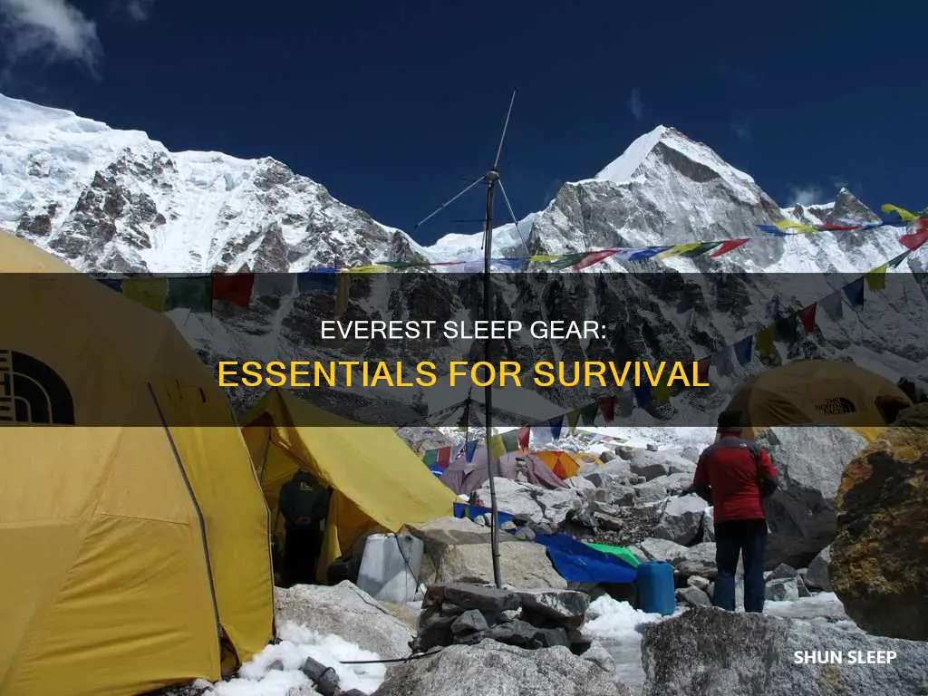 what do you need to sleep on mount everest