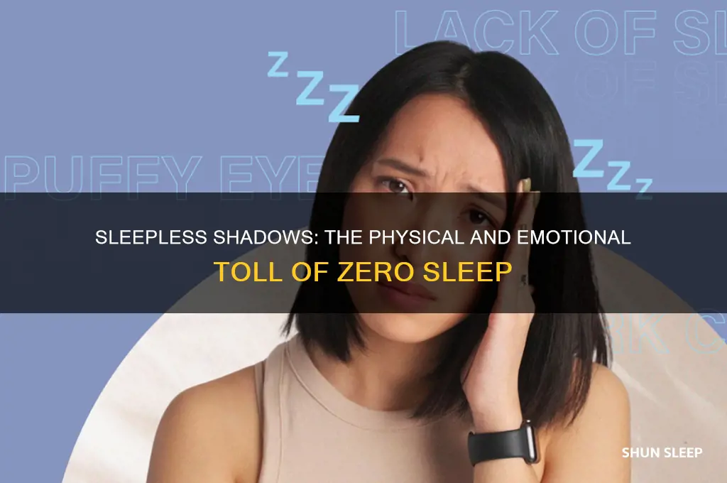 what does a person who gets no sleep look like