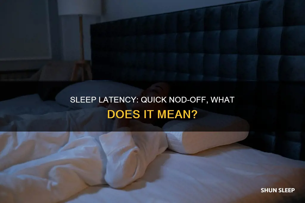 what does a short sleep latency mean