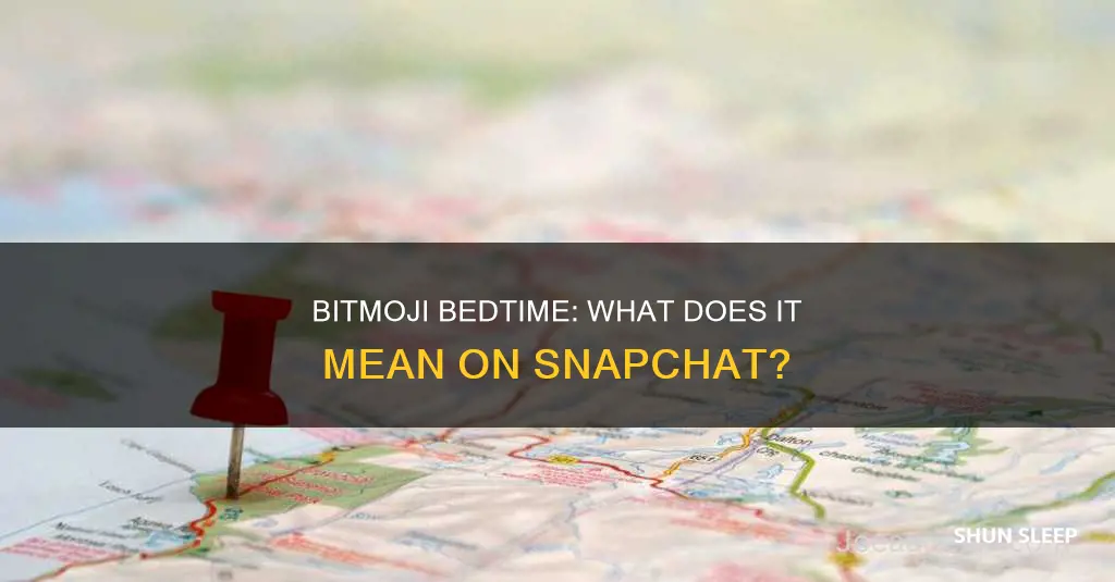 what does a sleeping bitmoji mean on snapchat