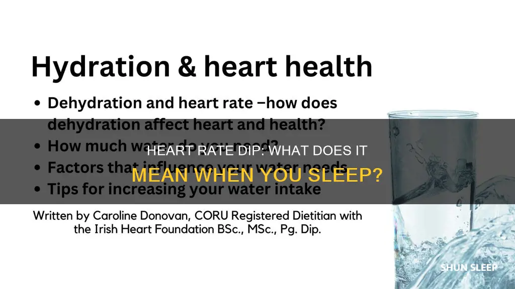 what does a sleeping heart rate dip mean
